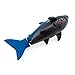 Tipmant Mini Remote Control Toy Electric RC Fish Boat Shark Swim in Water Swimming Pool Kids Gift - Blue