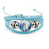 GOOKEY Adjustable Wolf Braided Leather Bracelet - Cute Bangle Bracelets for Women, The Pretty Gifts