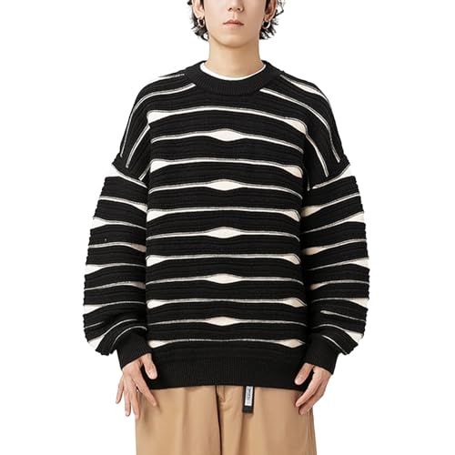 Pull pour hommes à rayures idéal pour vos sorties urbaines de week-end