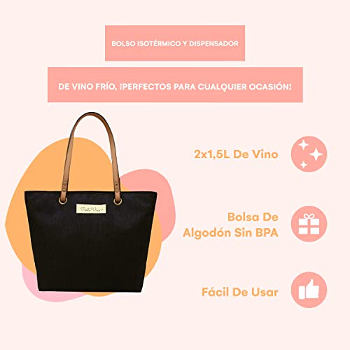 Shopper Tasche PortoVino Tragetasche Schwarz, Segeltuchtasche