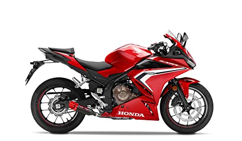 Coffman's Shorty Slip On Exhaust Muffler For Honda Cbr500R Cbr 500-R (2013-2023) Sportbike With Red Tip #TOP1