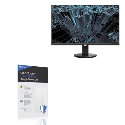 BoxWave Screen Protector Compatible With AOC U2790VQ - ClearTouch Crystal ToughShield 9H (2-Pack), Clear 9H Tough Flexible Film Screen Protector