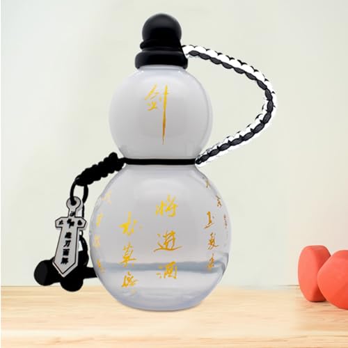 Gourde rétro chinoise 800 ml gourde portable étanche calebasse boisson extérieur - 4