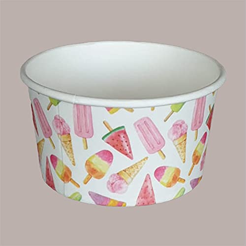 Lucgel Coppetta Bicchiere per Gelato in Carta Politenata Madeleine (120 cc) - 228 pz