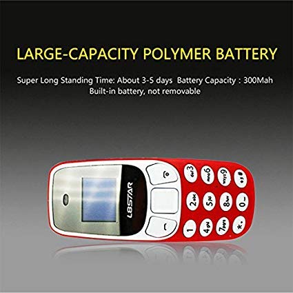 Image of Galaxy Star Electronics Smallest Keypad Mini Mobile Phone Dual Sim 4 G Support Light Weight - Red