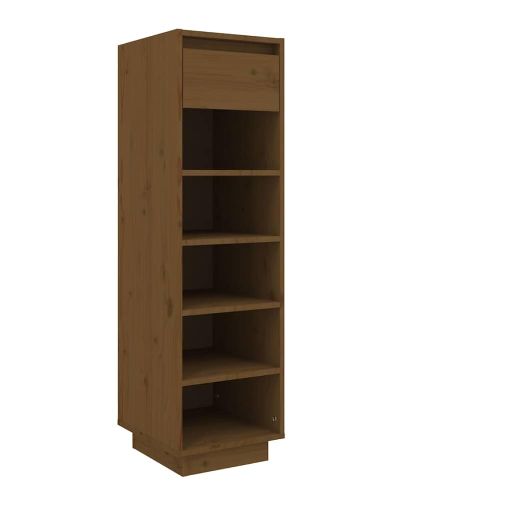 Szafka Na Buty Miodowy Brąz Lite Drewno Sosnowe 30x34x105 cm