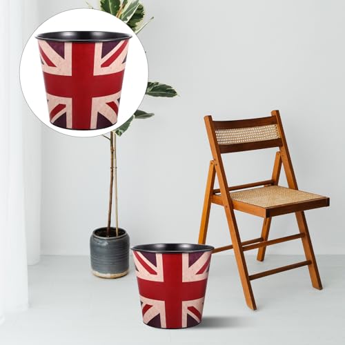 Cesto de basura Happyyami estilo retro USA mapa y bandera miniatura 4