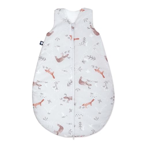Julius Zöllner Babyzomerslaapzak van 100% katoen, maat 110, 24-48 maanden, standaard 100 door Oeko-Tex, made in Germany, Woodlife