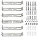 WiDream 6 Pezzi Soffitto Staffa per Lampada, Staffa per Lampadario a Soffitto, Piastra di Fissaggio per Lampadario, Staffa di Fissaggio 105mm con Viti Soffitto Staffa per l'ufficio a Casa