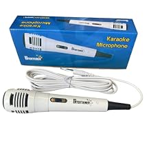 Affordable, Entry level microphone with cable for use with all karaoke machines Unidirectional Microphone High-quality sound Integrated 4m cable allowing for freedom of movement 6.3mm Jack Plug: Compatible with all standard karaoke machines and ampli...