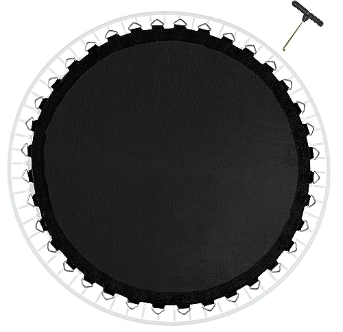 Tapis de Saut Trampoline Ø 366cm 396 427cm,Toile Trampoline Tapis de Saut de Remplacement pour Jardin Trampoline,Cousus 8 Fois Résistants Aux UV 16.5 cm...