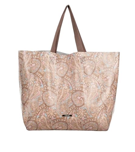 Axel Damen Strandtasche Grace Paisley bedruckt Kunststoff, himmelblau, Einheitsgröße