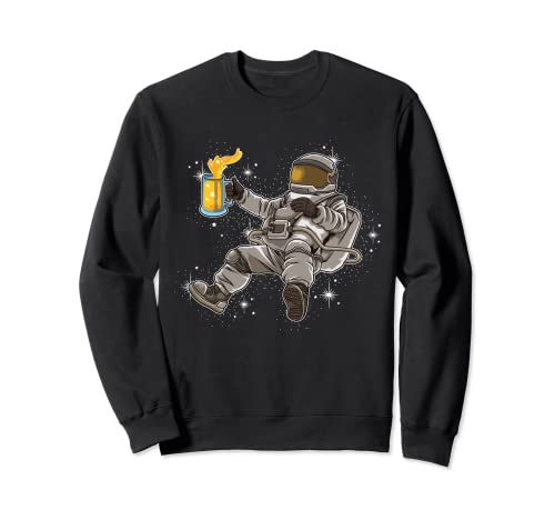 Astronaut Drinks Beer In Space - Science Fiction Brewery Sweatshirt