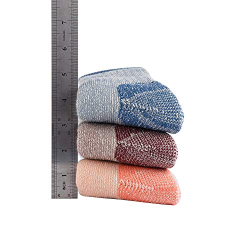 Image of 70% Merino Wool Women Crew Socks - Hiking Outdoor Athletic Thermal Thickening Cushion