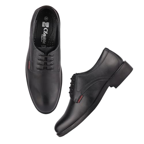 Image of Red Chief Genuine Leather Formal Derby Shoes for Men | Elegant & Comfortable Office Wear | RC3501