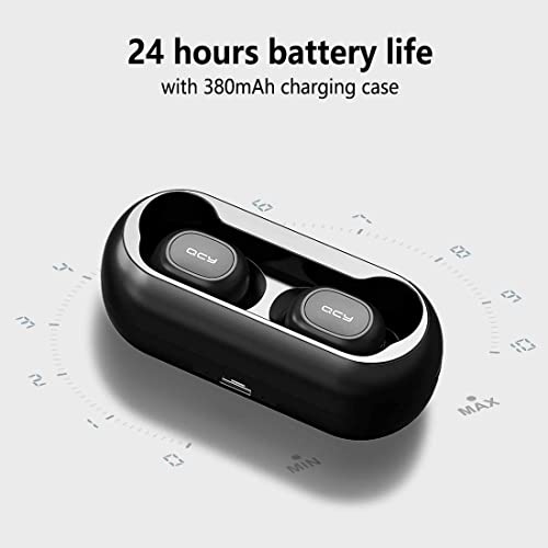 Fone de Ouvido - Bluetooth - QCY T1C - 2020 - Preto