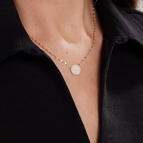 JTV - White Cubic Zirconia Necklace - Sterling Silver - Elegant & Timeless Jewelry for Women - Brilliant Cut - 0.63 CTW3