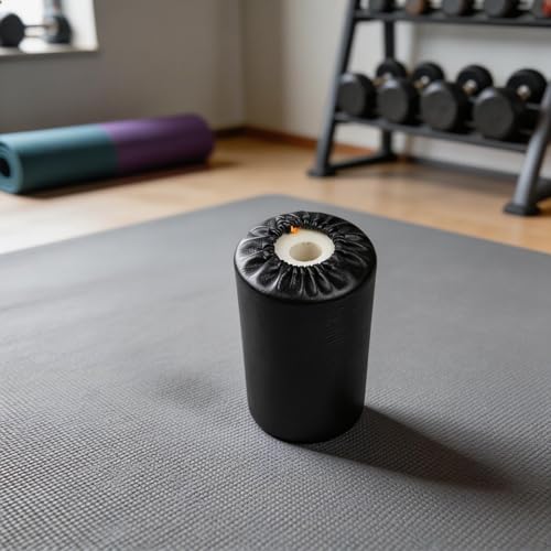 Foam Foot Pad Roller para Ejercicios Abdominales, Tubo de Espuma con Cubierta de Cuero PU, 7.9 Pulgadas Negro miniatura 4