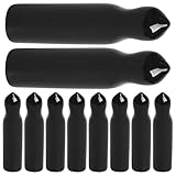 Homoyoyo Tapas para Vertedores de Goma para Botellas de Licor 10 Unidades Tapa Negra Pequeña Antipolvo Compatible Vertedores Estándar para Uso Botellas de Vino y Dispensadores