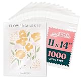 Pack It Chic - 11” X 14” Self Sealing Cellophane Bags (1000 Pack) - Resealable Adhesive Clear Bags for Gifts, 11X14 Photos, Prints, Envelopes, Documents