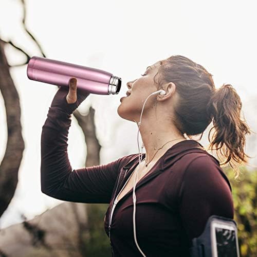 Cute Cat Water Bottle Stainless Steel Water Bottle Insulated Thermal Travel Mug Cute Vacuum Water Mug for Women and Kids (Pink)