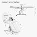 DeerDean Electric Facial Chairs for Esthetician Bed Adjustable Height & Armrests Tattoo Chair for Client 440lbs Capacity for Beauty Spa