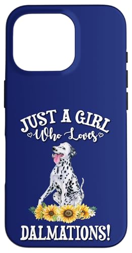 Womens Sunflower Watercolor Girl Who Loves Dalmations Lover �X�}�z�P�[�X iPhone 16 Pro �p