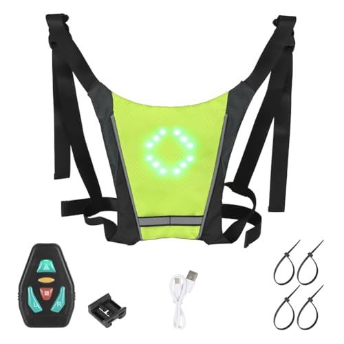 Gilet de sécurité vélo avec guide lumière et avertisseur réfléchissant pour la ville