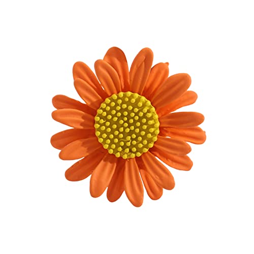Image of Colorful Daisy Sunflower Brooch Pins - Bohemian Style Flower Lapel Pins Badge Dress Neckline Pin for Women Girls