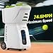 PUSUN Tennis Ball Machine, Tennis Ball Launcher with App/Remote/iWatch Control, Max Speed of 75Mph, 1.8-8s/Ball, Multiple Training Modes(AI Drill/Programming/Random/Vary Speed) 4-6Hrs Battery Life