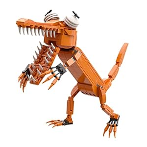 RINAS Rainbow Friends Building Blocks,Rainbow Friends Building Toys,Rainbow Friends Building Sets,3D Animal Mini Building Blocks,Action Figures Set Rainbow Friend Toys Figure Statue (Orange)