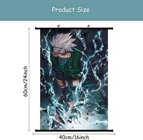 Anime Posters Scroll Kakashi Anime Wall Art Aesthetic Room Decor Canvas 40x60cm/16*24 Inches Poster Scroll Painting