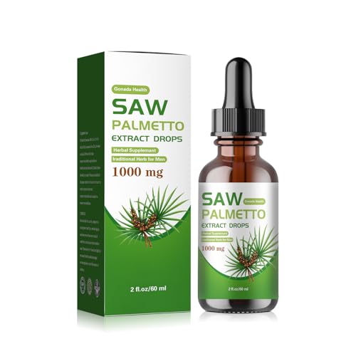 Generic Saw Palmetto For Men, Organic Saw Palmetto Liquid Extract Supplement, Vegetarian cover