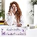 Desk Name Plate Personalized, Custom Name Plate for Desk, Personalized Teacher Appreciation Gifts for Desk Decor, Office Gifts for Coworkers Employees Boss, Teacher, Social Worker (Purple Butterfly)