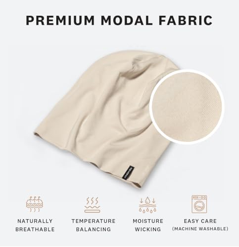 Image of Summer T-Shirt Beanie for Men & Women - Soft Modal - Slouchy Style