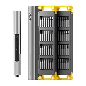 HOTO SNAPBLOQ™ S-A01 Precisie-schroevendraaierset Master 3,7 V, 56 stuks, 3 paar, mini-elektrische schroevendraaier, 250 omw/min, heldere led, voor elektronica, mobiele telefoons, laptops en