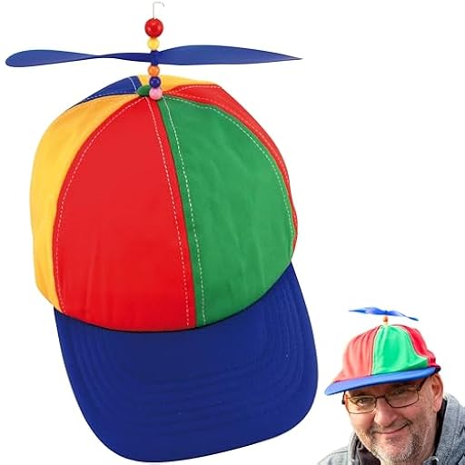 Gorra de hélice de helicóptero | Adulto Unisex | Arco Iris, Disfraz de Fiesta Geek | Regalo Divertido de Amigo Invisible | Ya disponible en tu tienda friki favorita! En mundofriki.es!