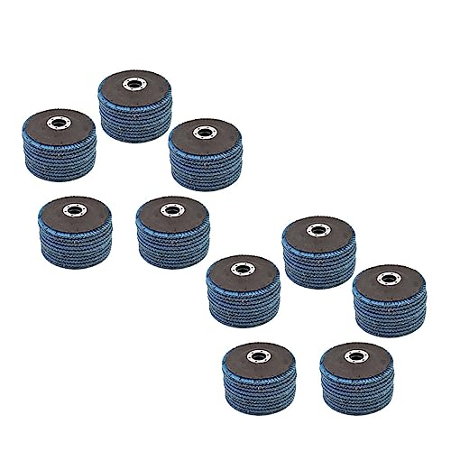 100 Pcs 4-1/2" X 7/8" 40 Grits Premium Zirconia Flap Discs Grinding Wheel Sandpaper for Grinding by WFLNHB - Image 7
