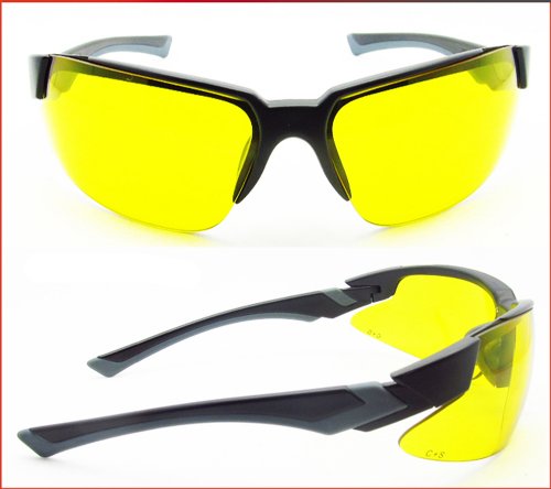 proSPORT Safety Yellow Sun Glasses Z87 Men Women Protective Night Vision Anti Glare Driving Riding2