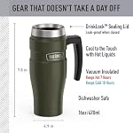 Thermos King Acier inoxydable 16 Ounce Mug Voyage, Matte Green