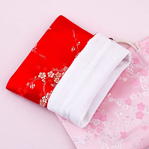 4 Bolsitas Sachet con Estampado de Flor de Ciruelo 13x15cm miniatura 3
