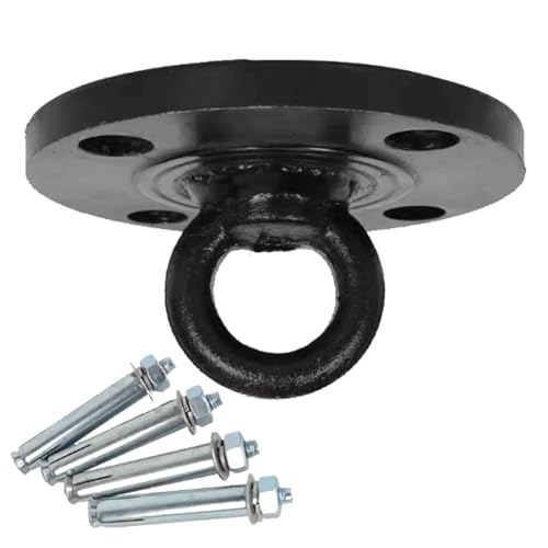 VGGBNG Hammock Hooks?Swing Hooks Heavy Duty? Swing Hook Metal Sandbag Fixing Ring Ceiling Load-Bearing Rings with Expansion Screws Swing Hanging Chair Hook for Indoor Outdoor