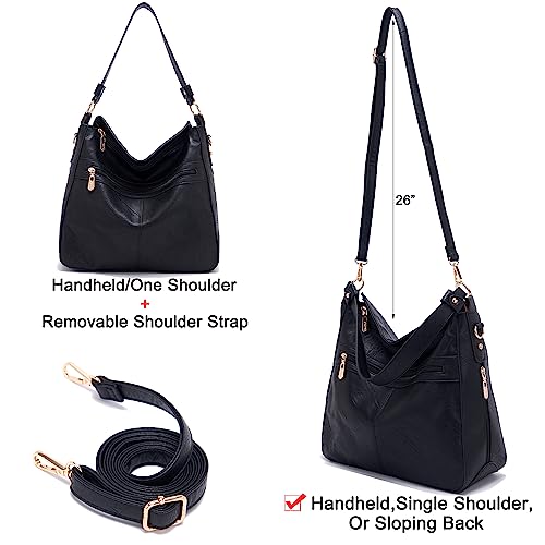 Image of Women Large Crossbody Bags Ladies Satchel Shoulder Handbags Purse and Wallet Set for Women Totes Hobo Purses