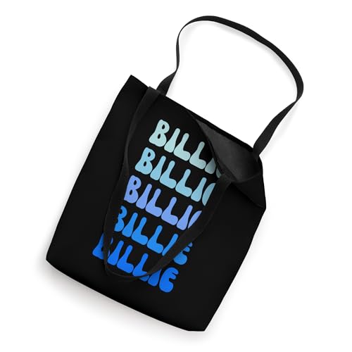 Bolso tote con diseño retro de nombre apilado Billie miniatura 2