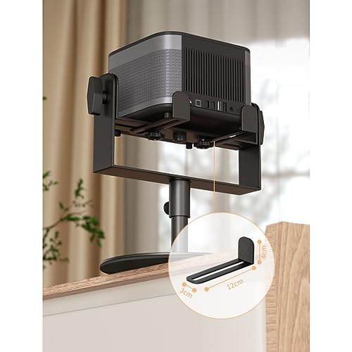 Soporte para proyector con rotación 360 grados, diseño simple y elegante, color negro miniatura 4