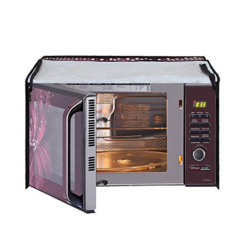Image of DREAM KING Stylish Design & Printed Microwave Oven Cover Full Closure |waterproof & Dustproof Oven Cover Suitable for All Models - Multicolour SA46