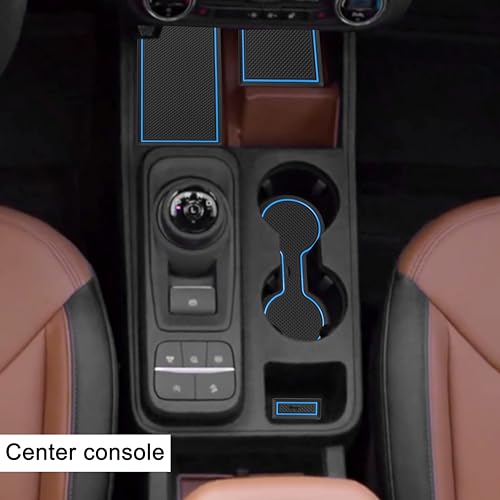 Tapete para portavasos Ford Maverick 2022-2025 azul miniatura 2