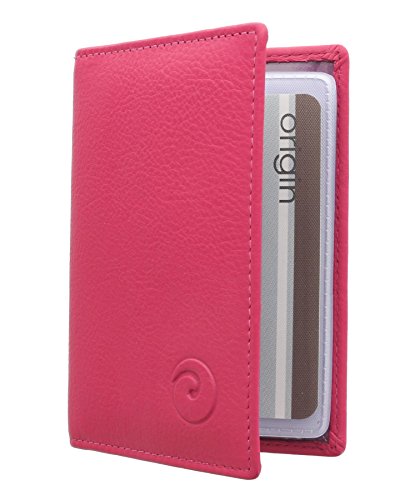 Mala Leather Colección Origin Tarjetero de Crédito de Cuero con Protección RFID 610_5 Rosa