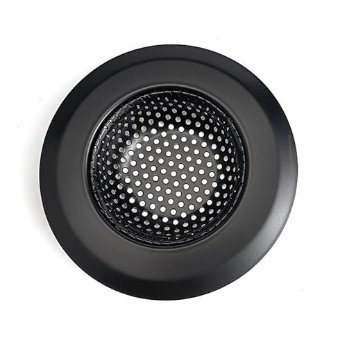 Image of Stainless Steel Kitchen Sink Strainer (Black Round Shape Sink Strainer)