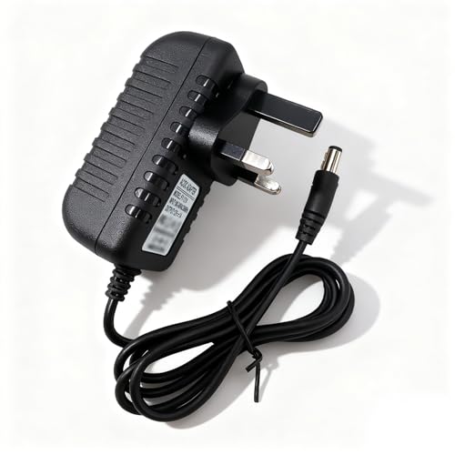 12V 1A Power Supply Adapter UK Plug AC/DC Switching Adapter 100-240V 50/60Hz to DC Charger 12V 1A 12W 5.5mm x 2.1mm Power Adapter for CCTV Cameras Routers LED Strips Yamaha Keyboard ADSL Modem & More
